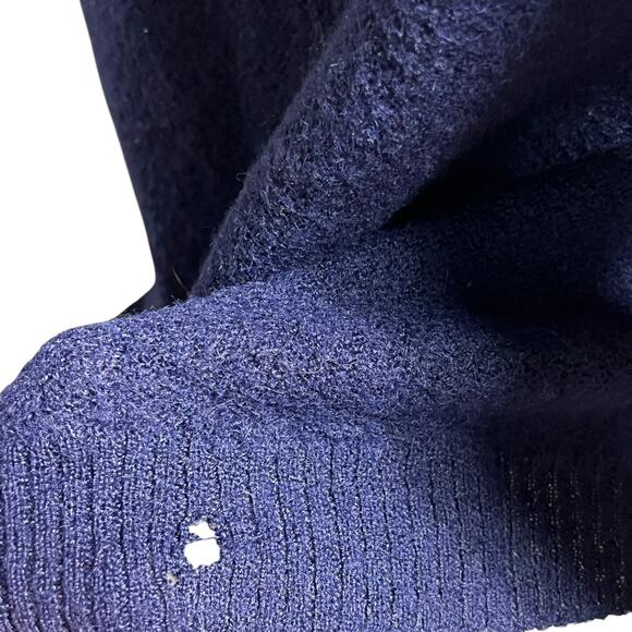 Daniel Cremieux Collection 100% Alpaca Navy Sweater Vest Medium Made in Peru - Picture 6 of 7